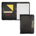 Leather Trim Zipper Padfolio